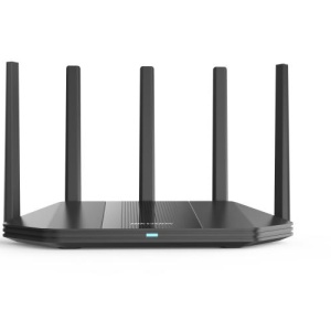 Router Wi‑Fi HikVision DS‑3WR18X, Wi‑Fi 6 1800 Mbps dual‑band cu porturi wired + wireless Gigabit, 5G‑first pentru conexiuni rapide, roaming optimizat si management prin aplicatie pentru retele stabile in locuinte si birouri mici