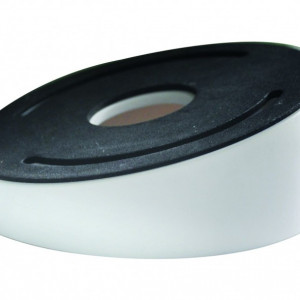 Suport inclinat de tavan Hikvision DS-1259ZJ pentru camere tip dome, fabricat din material plastic rezistent, culoare Hikvision White, unghi de inclinare optim pentru supraveghere, ideal pentru montaj la interior in spatii comerciale si rezidentiale