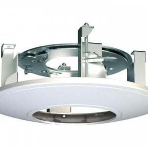 Suport montaj incastrat in tavan Hikvision DS-1227ZJ-PT6, pentru camere de tip Dome, constructie robusta din otel si plastic, finisaj Hikvision White, design minimalist, integrare perfecta in tavan fals, stabilitate sporita