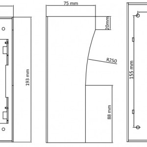 Suport montaj pe perete HikVision DS-KAB02 pentru post exterior videointerfon seria DS-KV8X02-IM, fabricat din otel inoxidabil SUS201, design ergonomic si robust, rezistent la coroziune, instalare simpla si sigura - Img 5