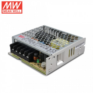 Sursa alimentare modulara Mean Well LRS-75-12, putere 72W, iesire 12V DC 6A, eficienta 87.5%, protectii SCP OVP OPP, gama tensiune reglabila 10.2-13.8V, design ultra-compact 99x97x30mm, montaj incastrat, seria LRS - Img 2