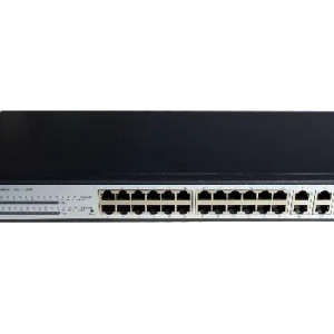 Switch Gigabit Full Managed Hikvision DS-3E2528(B), 24 porturi RJ45, 4 porturi SFP, management L2-L7, protectie inel <50ms, ACL, IGMP Snooping, securitate IEEE 802.1x, QoS, DHCP Snooping, montaj rack 19 inch