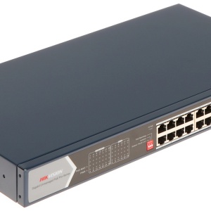 Switch Gigabit HikVision DS-3E0528HP-E Unmanaged, 20 porturi PoE, 4 porturi Hi-PoE (90W), 2 porturi RJ45 Uplink, 2 porturi SFP, PoE Watchdog, izolare porturi, mod Extend 300m, protectie 6KV - Img 4
