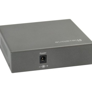 Switch Gigabit PoE Level1 GEP-0523 Unmanaged, 4 porturi PoE+ 802.3at/af, 1 uplink Gigabit, buget putere 60W, arhitectura Store-and-Forward, Flow Control IEEE 802.3x, Plug-and-Play, montaj desktop, fanless