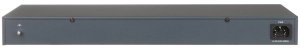 Switch PoE HikVision Gigabit Unmanaged 24 Porturi DS-3E0526P-E, 24 x PoE 10/100/1000 Mbps, 1 x Uplink RJ45, 1 x Uplink SFP, putere totala PoE 370W, protectie supratensiune 6KV, optimizat video, montaj rackabil, plug and play - Img 2