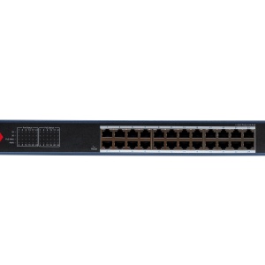 Switch rețea PoE smart managed 26 porturi HikVision DS-3E1726HP-SI-24P2X, 24x Gigabit PoE 370W și 2x 10G SFP+, economisire energie EEE, VLAN, STP/RSTP/ERPS, SNMP, QoS, protecție supratensiune 6kV - Img 2