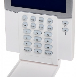 Tastatura LED Paradox K37, modul radio 32 zone wireless inclus, afisare 2 partitii, functie StayD, 1 intrare zona fir, 7 butoane actiune rapida, memorie 256 evenimente, compatibila Spectra SP si Magellan, Grad 2