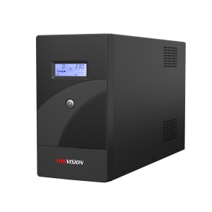UPS HikVision Back-Up 2000VA/1200W DS-UPS2000-R cu baterie integrata, AVR incorporat, repornire automata la revenirea AC, incarcare rapida, ecran LCD, protectie la suprasarcina, scurtcircuit si supratensiune, port USB