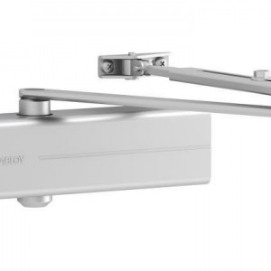 Amortizor hidraulic usa Assa Abloy DC140-DEV1 forta reglabila EN 2/3/4/5, greutate maxima 80kg, latime usa 1250mm, mecanism cu pinion, brat standard inclus, functionare lina, design compact, dimensiuni 206x55x43mm