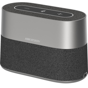 Boxa conferinta Hikvision Sound Cube DS-UAC-S1V, sistem 8 microfoane, captare sunet 360 grade la 5m, difuzor HD, reducere inteligenta a zgomotului si ecoului, conexiune USB Plug-and-Play, compatibil Zoom/Teams
