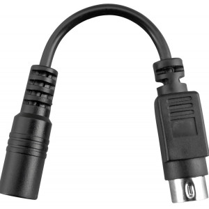 Cablu adaptor alimentare DVR Hikvision ML517, mufa DIN 4 pini tata la mufa DC 2.1/5.5mm mama, curent maxim 4A, tensiune maxima 30V DC, lungime 10cm, pentru surse de alimentare standard - Img 2