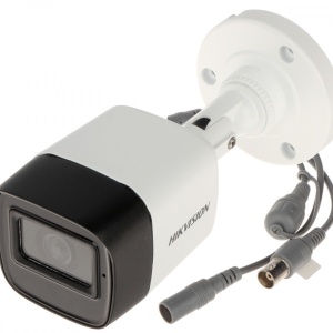 Camera supraveghere analogica HikVision mini bullet 5MP DS-2CE16H0T-ITFS(3.6mm), rezolutie 2560x1944, built-in Mic, Audio over Coaxial, Smart IR 30m, Digital WDR, protectie IP67, 4 in 1 semnal TVI/AHD/CVI/CVBS, lentila fixa