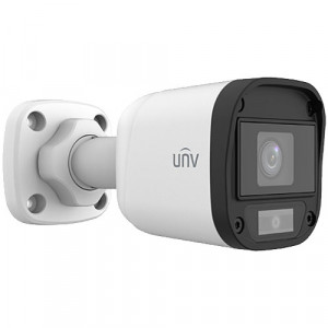Camera supraveghere analogica Uniview Bullet 5MP UAC-B115-F28-W(2.8mm), Tehnologie ColorHunter, Imagini color 24/7, Lumina alba calda, Semnal comutabil TVI/AHD/CVI/CVBS, Protectie IP67, Meniu OSD, Carcasa rezistenta - Img 2