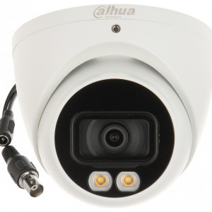 Camera supraveghere Dahua Eyeball 2MP DH-HAC-HDW1239T-A-LED(2.8mm), tehnologie HDCVI, imagini color 24/7, LED alb 40m, WDR 130dB, microfon incorporat, protectie IP67, carcasa metalica