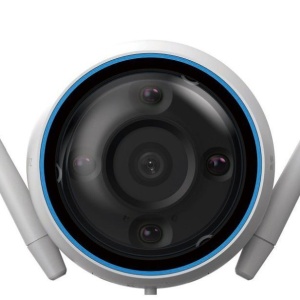 Camera supraveghere exterior EZVIZ 3MP CS-H3-R100-1H3WKFL Quad HD, carcasa metalica, detectie AI persoane si vehicule, vedere nocturna color, aparare activa cu sirena si flash, audio bidirectional, Wi-Fi, slot card, IP67 - Img 2