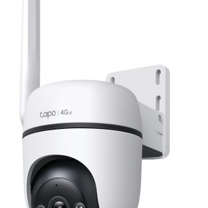 Camera supraveghere exterior TP‑Link Tapo C501GW, PTZ 360°, Full HD 1080p, 4G LTE, PoE, StarLight Night Vision, detectie miscari, audio bidirectional, IP66, microSD pana la 512GB