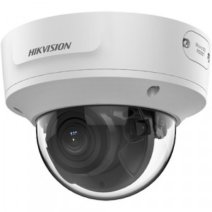 Camera supraveghere Hikvision Dome 6MP DS-2CD2763G2-IZS(2.8-12mm), lentila motorizata, AcuSense, WDR 120dB, H.265+, interfata audio/alarma, IP67, antivandal IK10, slot card SD, iluminare IR 40m, alimentare PoE/12VDC