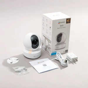 Camera supraveghere interior EZVIZ 4MP CS-TY1-C0-8B4WF Quad HD, functie Pan & Tilt 360 grade, detectie inteligenta miscare, urmarire automata, vedere nocturna IR 10m, audio bidirectional, slot card, Wi-Fi 2.4 GHz - Img 8