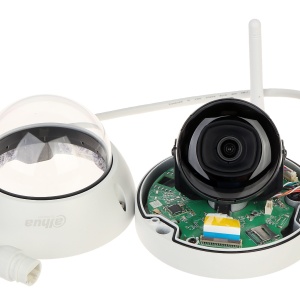 Camera supraveghere IP Dahua dome 2MP IPC-HDBW1230DE-SW-0280B2.8 conexiune Wireless, Full HD, infrarosu 30m, lentila fixa 2.8mm, slot card microSD, protectie exterior IP67, compatibil XVR seria I3, aplicatie mobila, design alb - Img 7