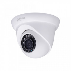 Camera supraveghere IP Dome 2 MP Dahua IPC-HDW1230S-0280B-S4(2.8mm), rezolutie Full HD, compresie H.265, infrarosu 30m, protectie IP67, alimentare PoE, lentila fixa, detectie miscare, carcasa tip Eyeball, tehnologie 3D DNR