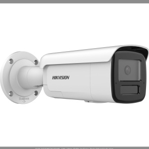 Camera supraveghere IP HikVision bullet 4 MP DS-2CD2T46G2H-IS2U/SL(2.8mm) AcuSense, strobe light si avertizare audio, H.265+, true WDR 120 dB, detectie oameni/vehicule, doua cai audio, microSD 512GB, IP67, ONVIF