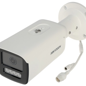 Camera supraveghere IP HikVision Bullet 8MP DS-2CD2T86G2H-4I(4mm), DarkFighter, AcuSense (clasificare om/vehicul), IR pana la 80m, 120 dB WDR, protectie IP67, H.265+, slot card 512GB, analiza video inteligenta, carcasa metalica, 4K - Img 2