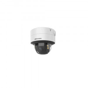 Camera supraveghere IP Hikvision dome 4MP DS-2CD2747G2T-LZS(2.8-12mm)(C), ColorVu 24/7 imagini color, lentila varifocala motorizata, 130dB WDR, clasificare om si vehicul, compresie H.265+, protectie IP67 si IK10, slot microSD