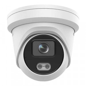 Camera supraveghere IP Hikvision Turret 4MP DS-2CD2343G2-L(2.8mm), tehnologie ColorVu imagini color 24/7, AcuSense clasificare om/vehicul, WDR 130dB, lumina alba 30m, IP67, compresie H.265+, slot card, alimentare PoE