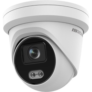 Camera Supraveghere IP HikVision turret 4MP DS-2CD2347G2-LU(2.8mm)(C), (2K), Microfon incorporat, Tehnologie AcuSense (Deep Learning), WDR 130dB, Color 24/7, IP67 exterior, carcasa metalica