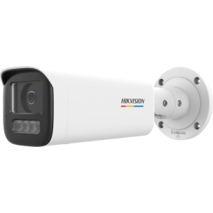 Camera supraveghere IP Hikvision Value Series bullet 4MP DS-2CD1B47G2H-LIUF/SL(4mm) ColorVu 24/7, Smart Hybrid Light IR+WL, detectie persoane/vehicule, built-in microfon, two-way audio + strobe alarm, H.265+, microSD 512GB, IP67 - Img 2