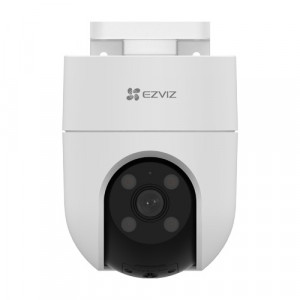 Camera supraveghere IP Wi-Fi Ezviz PT 3MP CS-H8C-2K+, rezolutie 2304 x 1296, rotire orizontala 350 grade si verticala 80 grade, detectie om prin AI, urmarire automata, audio bidirectional, IR 30m, slot card 512GB, IP65