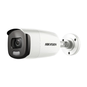 Camera supraveghere Turbo HD Hikvision Bullet 2MP DS-2CE12DFT-F(3.6mm), tehnologie ColorVu, imagini color 24/7, lumina alba 40m, WDR real 130dB, 4 in 1 (TVI/AHD/CVI/CVBS), protectie exterior IP67, carcasa metalica