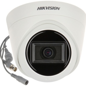Camera supraveghere Turbo HD Turret 5 MP HikVision DS-2CE78H0T-IT3FS(2.8mm), microfon integrat, tehnologie Audio over Coaxial, Smart IR 40m, protectie IP67, Digital WDR, tehnologie 4 in 1 TVI/AHD/CVI/CVBS, senzor CMOS 5MP - Img 3