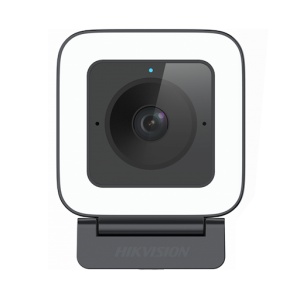 Camera web AI Hikvision 4MP IDS-UL4P/BK, 2K @ 60fps, Auto Framing, focalizare automata SAF, iluminare LED 5 trepte, microfon dual, interfata USB-A/C, trepied inclus, AI Face Beautification - Img 4