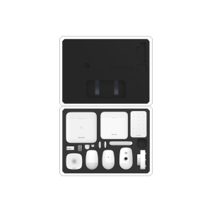 Centrala alarma wireless Hikvision AX PRO DS-PWA96-DB-WE, 96 zone, Dual SIM 3G/4G, Wi-Fi, tehnologie Tri-X/Cam-X, criptare AES-128, suporta 48 PIRCAM, acumulator 4520 mAh, configurare Hik-Connect
