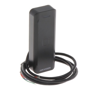 Cititor de carduri HikVision DS-K1802, tehnologie duala Mifare 1 (13.56MHz) si EM (125kHz), tastatura integrata, interfata Wiegand (W26/W34), protectie IP65, beeper incorporat, carcasa PC+ABS, montaj la interior sau exterior - Img 4