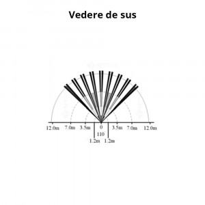 Detector de mişcare Paradox QUAD detecţie digitală dual opusă si geometrie senzor întrepătrunsă DM60 - Img 7