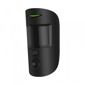 Detector miscare interior wireless Ajax MotionCam Jeweller, camera foto integrata, rezolutie 640x480, iluminare IR, imunitate animale 20kg, distanta 12m, tehnologie Wings, autonomie 4 ani, negru - Img 2