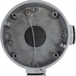 Doza de jonctiune Hikvision DS-1260ZJ pentru camere de supraveghere tip bullet, fabricata din aliaj de aluminiu, culoare Hikvision White, ideala pentru protejarea conexiunilor electrice la exterior si interior, design rezistent si durabil pentru montaj pe - Img 3