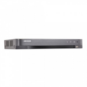 DVR 4 canale HikVision DS-7204HTHI-K1, rezolutie 4K 8MP @15fps, 5 in 1 (TVI/AHD/CVI/CVBS/IP), suporta pana la 8 camere IP, compresie H.265 Pro+, 1x HDD pana la 10TB, iesire video HDMI 4K, carcasa 1U metalica, analiza video IVS
