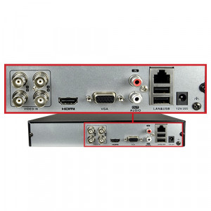 DVR Analog HD HikVision HiWatch HWD-5104M(S), 4 canale 1080p Lite, 5 semnale auto-adaptive HDTVI/AHD/CVI/CVBS/IP, compresie H.264+, suport 1 HDD, cautare inteligenta playback, transmisie pe distanta lunga prin UTP sau coaxial