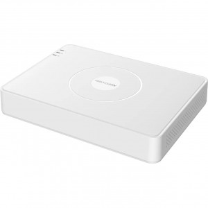 DVR HikVision Value Mini 1U 16 canale DS-7116HQHI-K1(E), Tehnologie compresie H.265 Pro+, Rezolutie inregistrare 1080p, Suporta 1 HDD SATA, 5 semnale auto-adaptive TVI/AHD/CVI/CVBS/IP, Format compact pentru montaj
