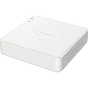 DVR HikVision Value Mini 1U 4 canale iDS-7104HUHI-M1/S(C), Tehnologie AcuSense Deep Learning, Rezolutie 5MP, Compresie H.265 Pro+, Suporta 1 HDD SATA, Audio prin cablu coaxial, Protectie perimetrala, 6 canale IP