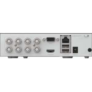 DVR supraveghere analogica Hikvision 8‑canale iDS‑E08HQHI‑XB, AcuSense, H.265 cu eSSD M‑SATA, deep learning pentru detectie persoane/vehicule si protectie perimetru, bitrate adaptiv, 3K/5 MP Lite@12 fps, consum redus, audio coaxial - Img 2