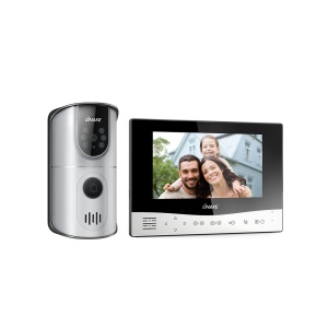 Kit sonerie video wireless Dnake DK250 (DC200 + DM50), monitor 7 inch, captura foto/video, slot card SD, distanta 400m, frecventa 2.4GHz, IP65, baterie reincarcabila