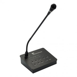 Microfon audio pentru 6 zone ITC T-216, pentru sisteme de Public Address (PA), output 1V/600Ω, frequency response 80-16KHz (+1/-3dB ),comunicare RS458, distanta de comunicare 1km, alimnetare 24V, dimensiuni 170x142x54mm, greutate 920g