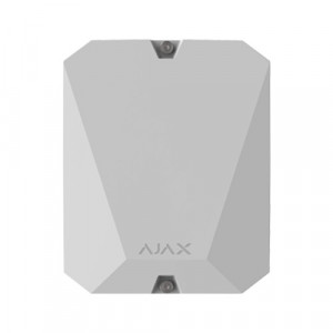 Modul integrare dispozitive cablate Ajax MultiTransmitter Jeweller, 18 din zone NC/NO/EOL, comunicare wireless 2000m, criptare AES, compatibil cu senzori de incendiu, gaz si efractie