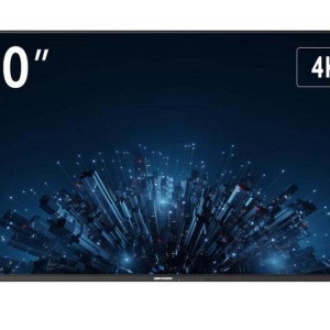 Monitor Hikvision DS-D5050U3-1V0S 50inch UHD 3840×2160 @60Hz, VA panel, 178° vizibilitate, HDMI/USB2.0/RS232, boxe integrate 2×10W, low blue light, 3D noise reduction, ultra-thin border, VESA mount, DC12V