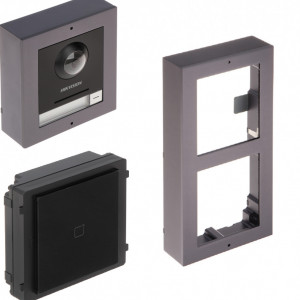 Post exterior HikVision 2 module aparent DS-KD8003-IME1/Surface+DS-KD-M+DS-KD-ACW2