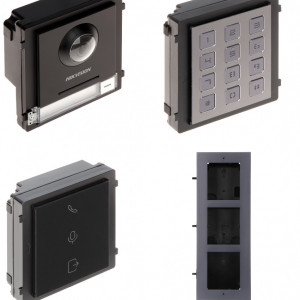 Post exterior HikVision 3 module ingropat DS-KD8003-IME1+DS-KD-IN+DS-KD-KP+DS-KD-ACF3